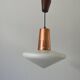 Pyramidal glass ceiling light, 1960s, Germany