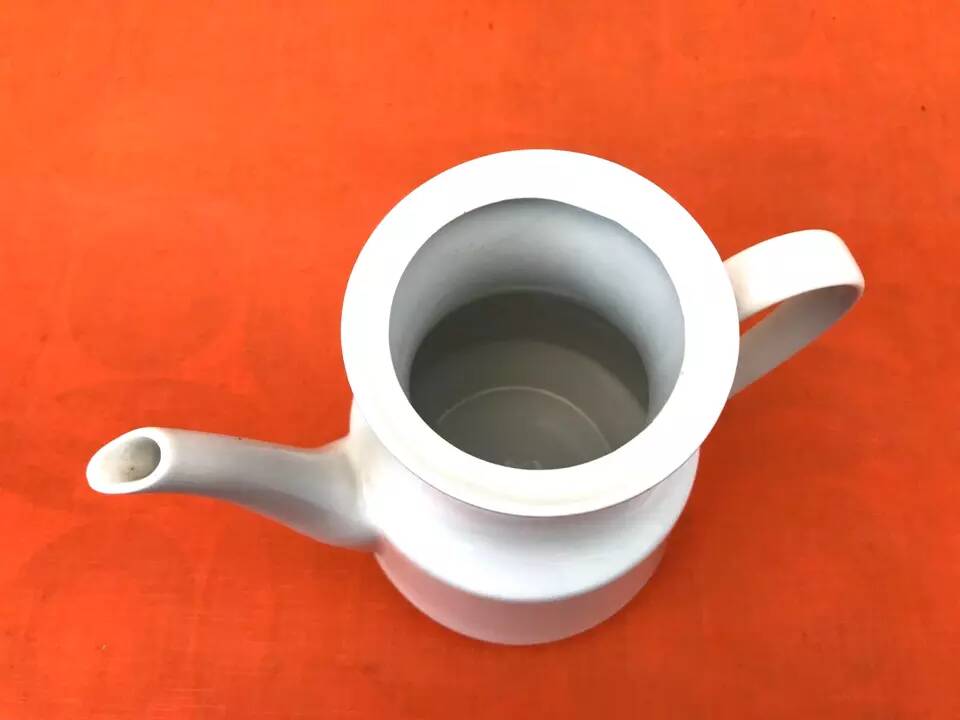 Art deco style coffee pot white porcelain