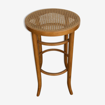 High stool in cannage