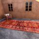 Moroccan Arabia rug red - 186 x 434 cm