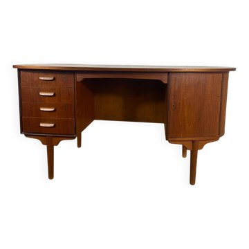 Bureau en teck vintage par H.P. Hansen – Élégance du milieu du siècle pour des intérieurs raffinés