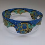 Signed Mazoyer cup. Art Deco enameled glass, 1920-1930.