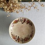 Ironstone compote E. Bourgeois Grand Dépôt Birds