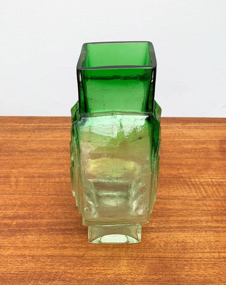 Vintage Finnish glass vase by Kaj Blomqvist for Kumela
