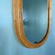 Pair of bamboo mirrors 34x56cm