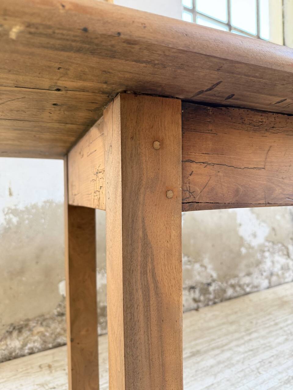 Walnut farmhouse table 2.10m from the 50s