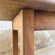 Walnut farmhouse table 2.10m from the 50s