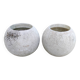 Paire jardinières boule sphère vintage