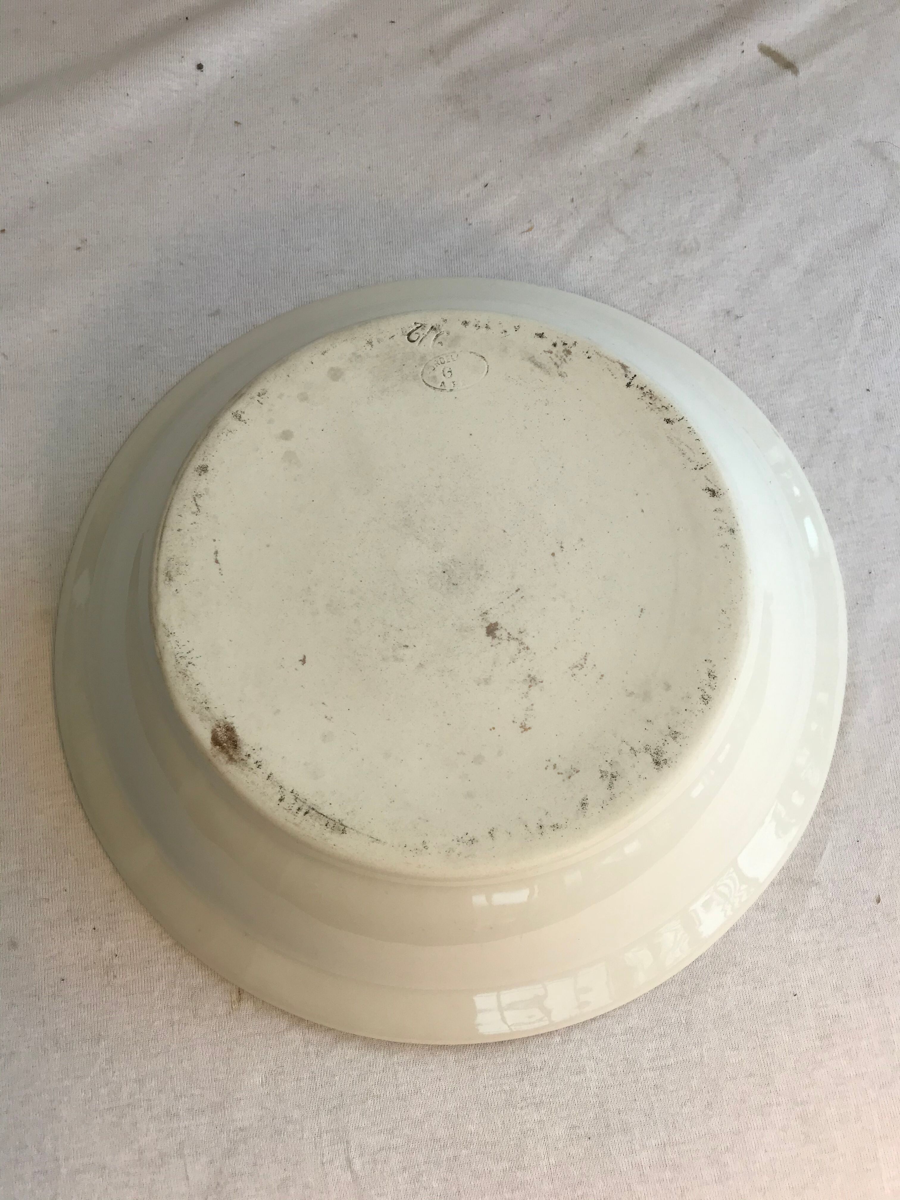 Old plate gs porcelain