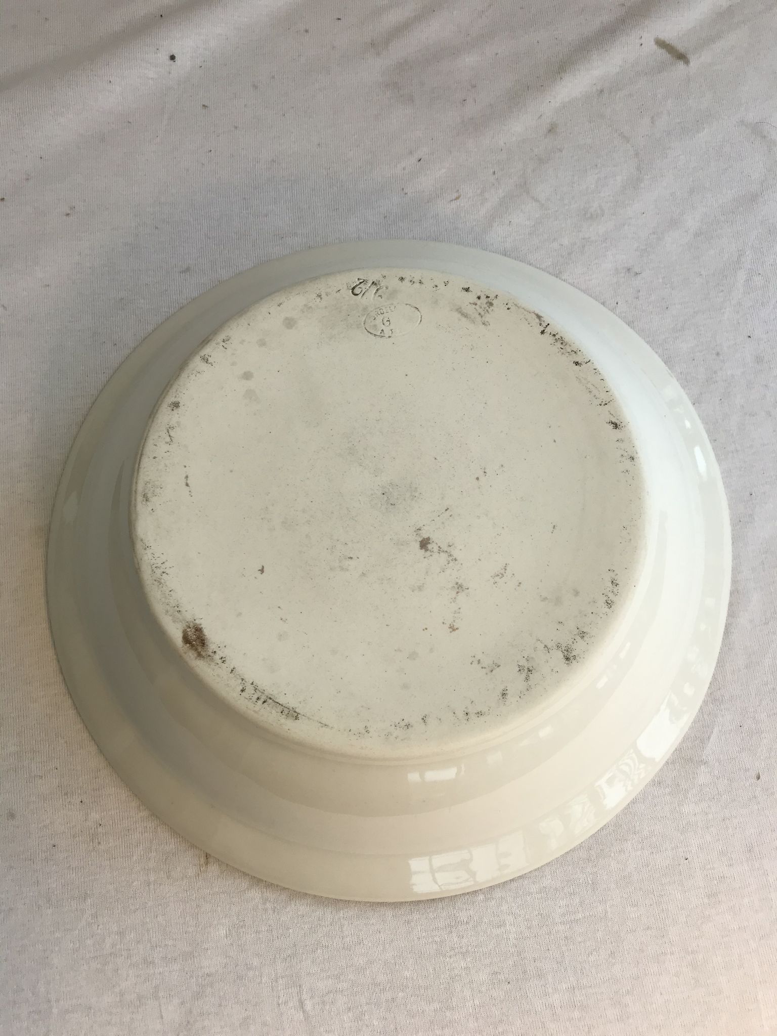 Old plate gs porcelain