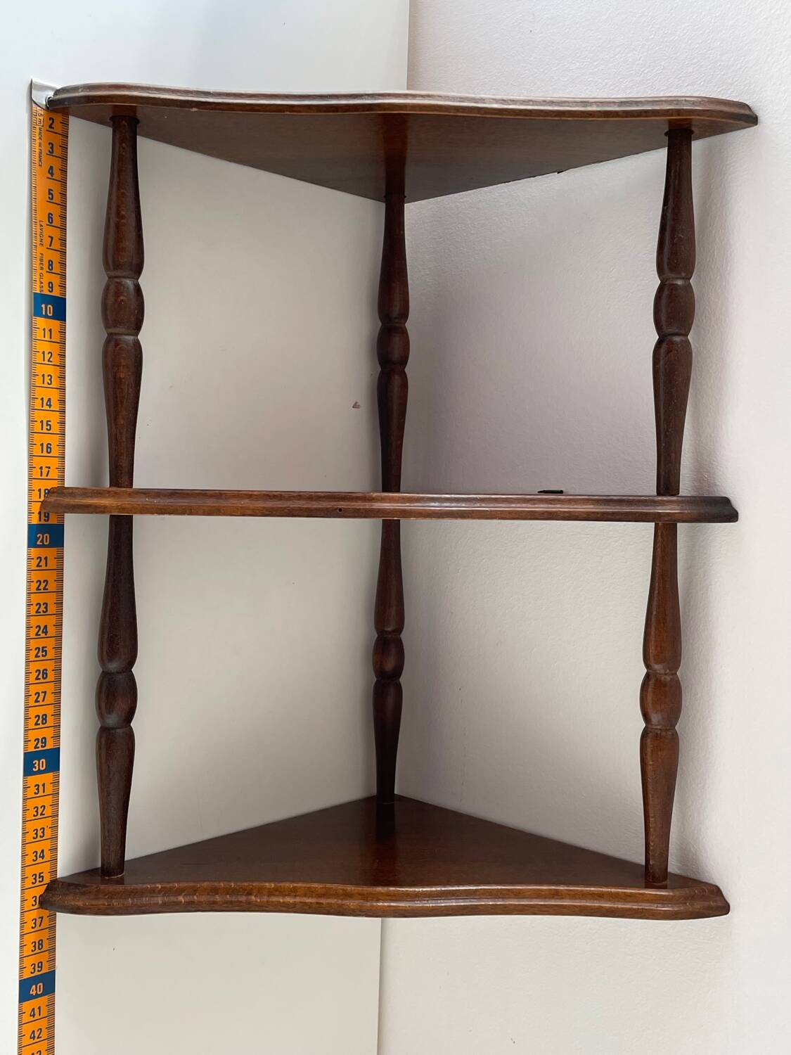 Small corner wall shelf