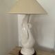 Vintage ceramic swan lamp from the 70s