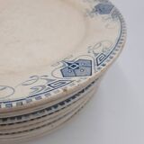 12 assiettes Terre de Fer U&C Sarreguemines