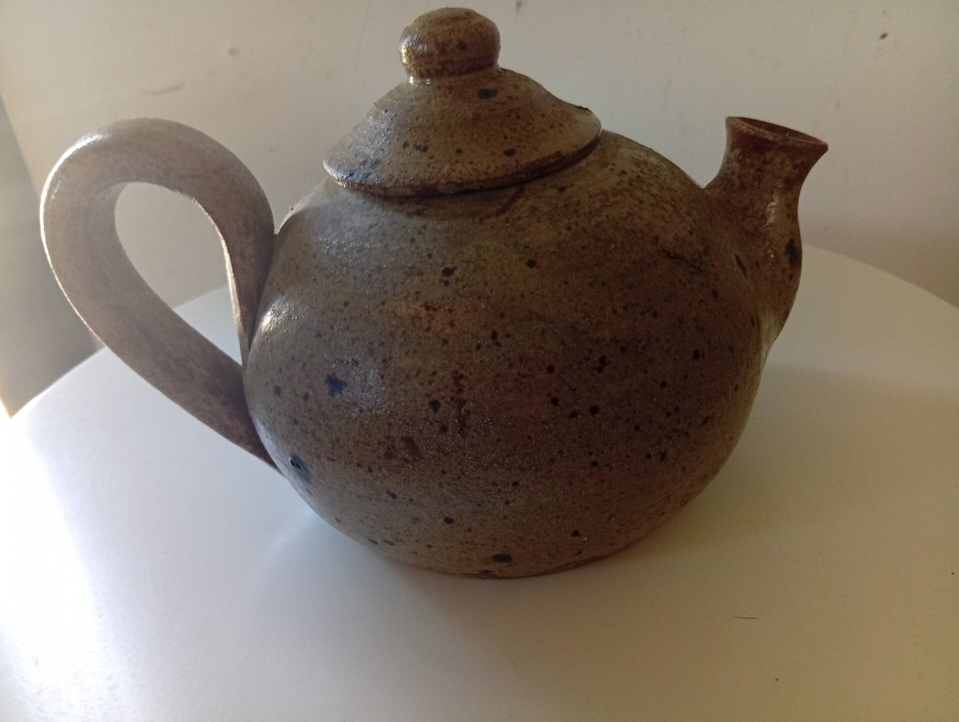 Pyrite stone teapot