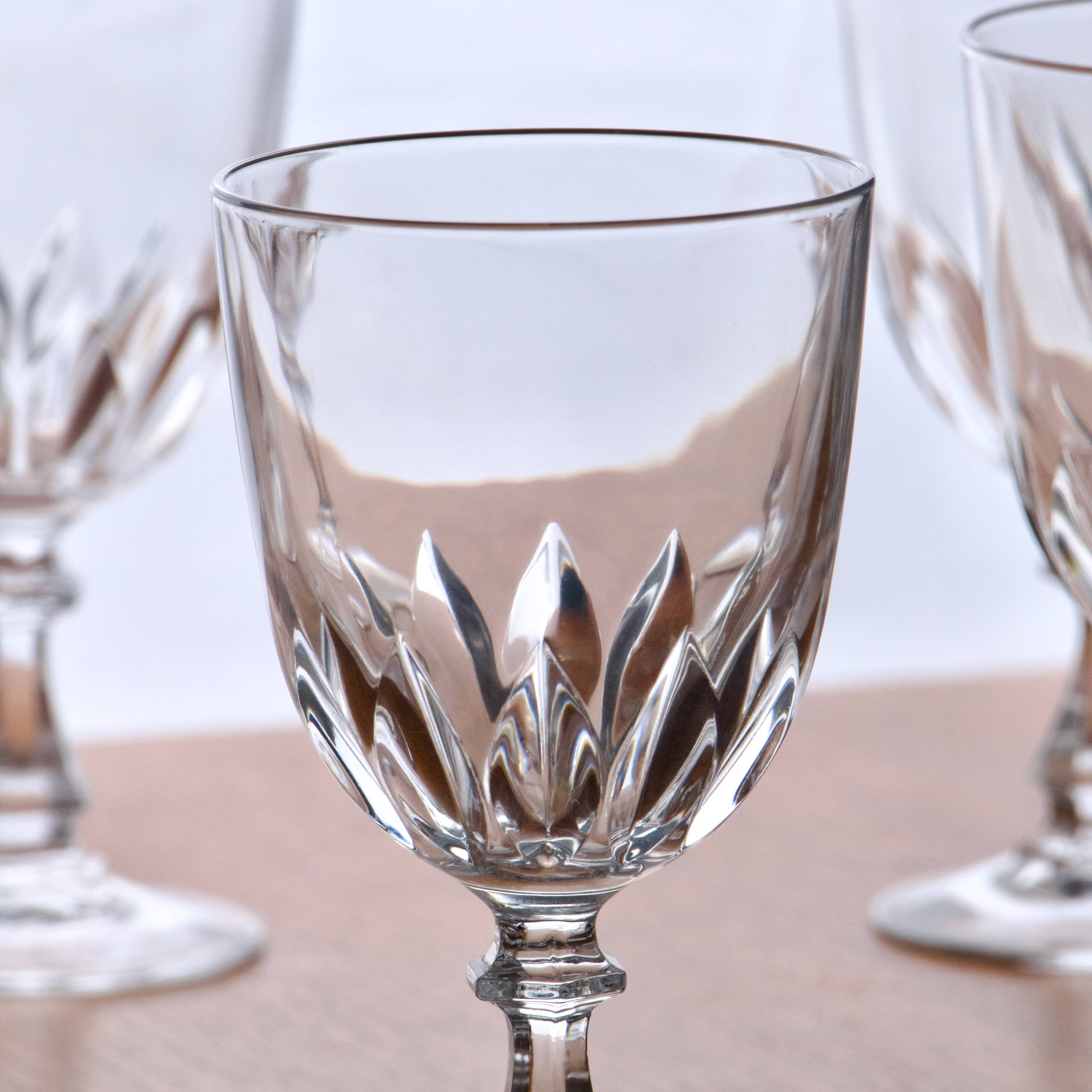 6 Arques crystal glasses “Luxembourg” collection