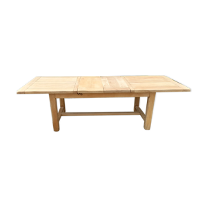 table de ferme bois brut