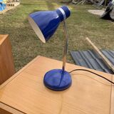 Lampe de table bleue du milieu du siècle, années 1970