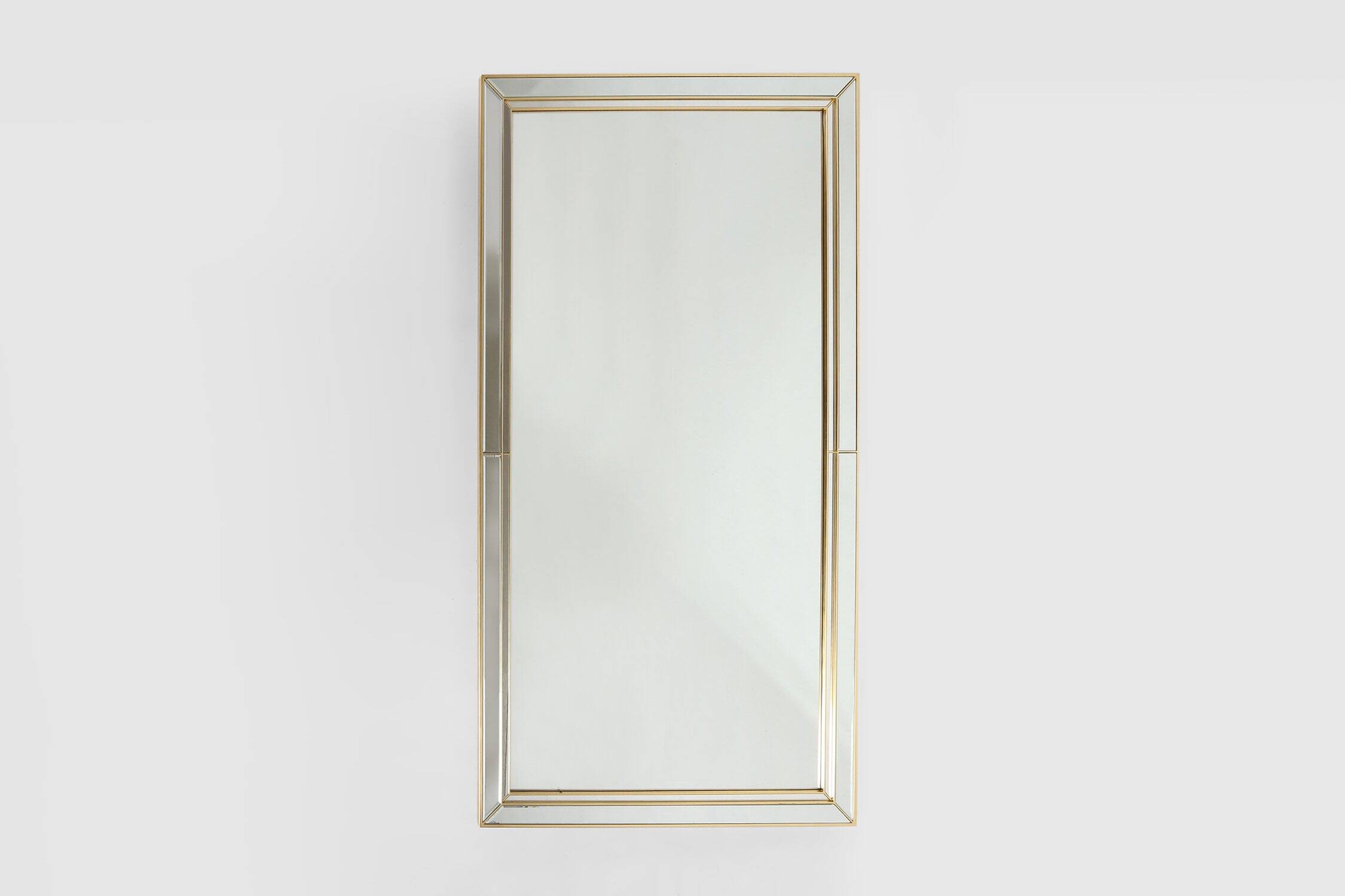 Large Hollywood Regency Style Mirror by Deknudt, Belgium ca. 1980