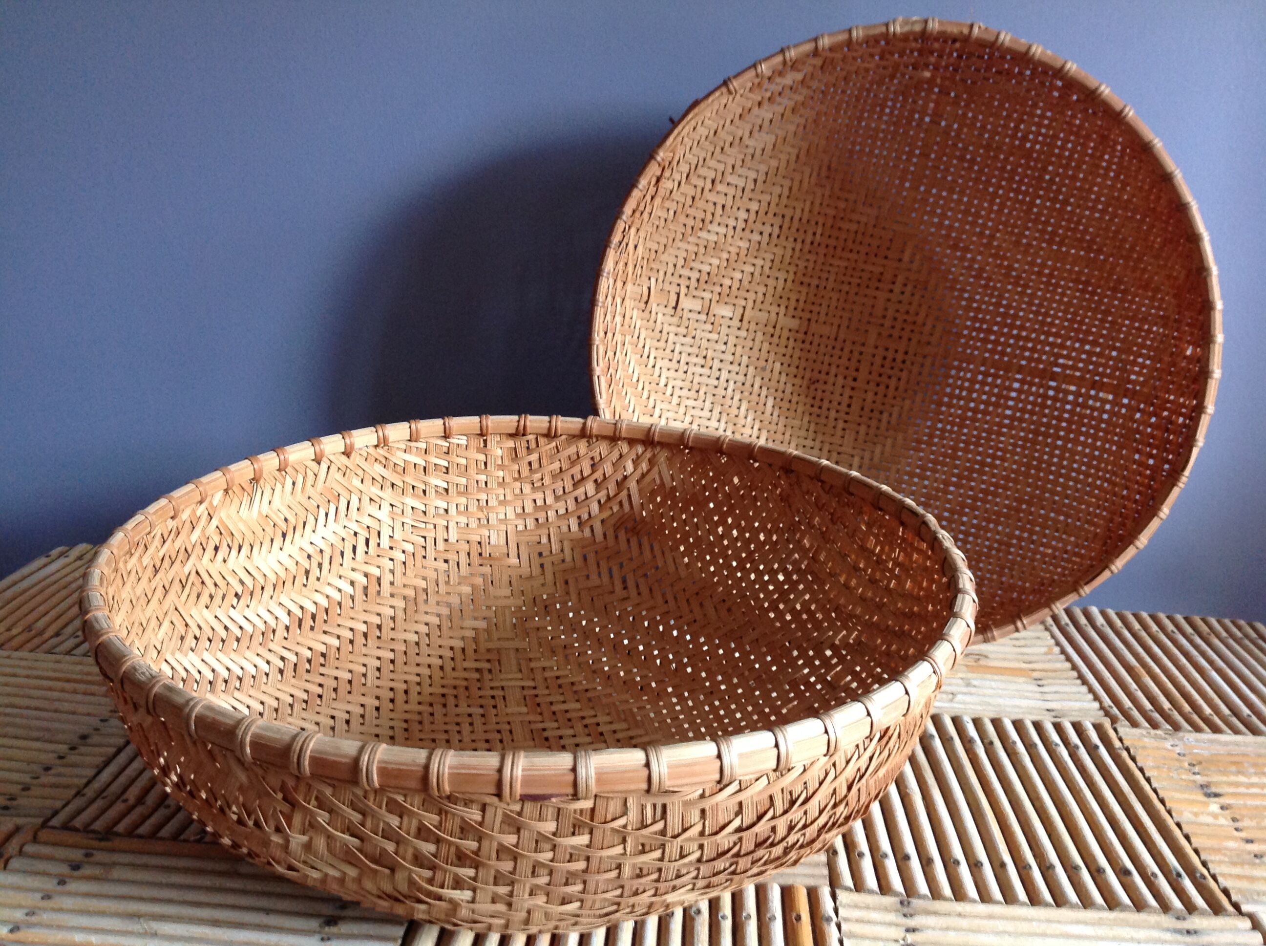 Vintage basket duo