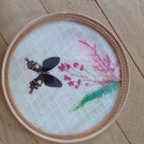 Vintage butterfly top and its 12 coasters