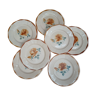 Lot de 7 assiettes digoin Sarreguemines