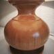 Herbarium lamp, turned wooden base, vintage bohemian