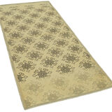 Hand-knotted wool turkish beige carpet 86 cm x 190 cm