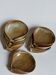 Eight ramekins"shells"vintage enamelled potter's sandstone