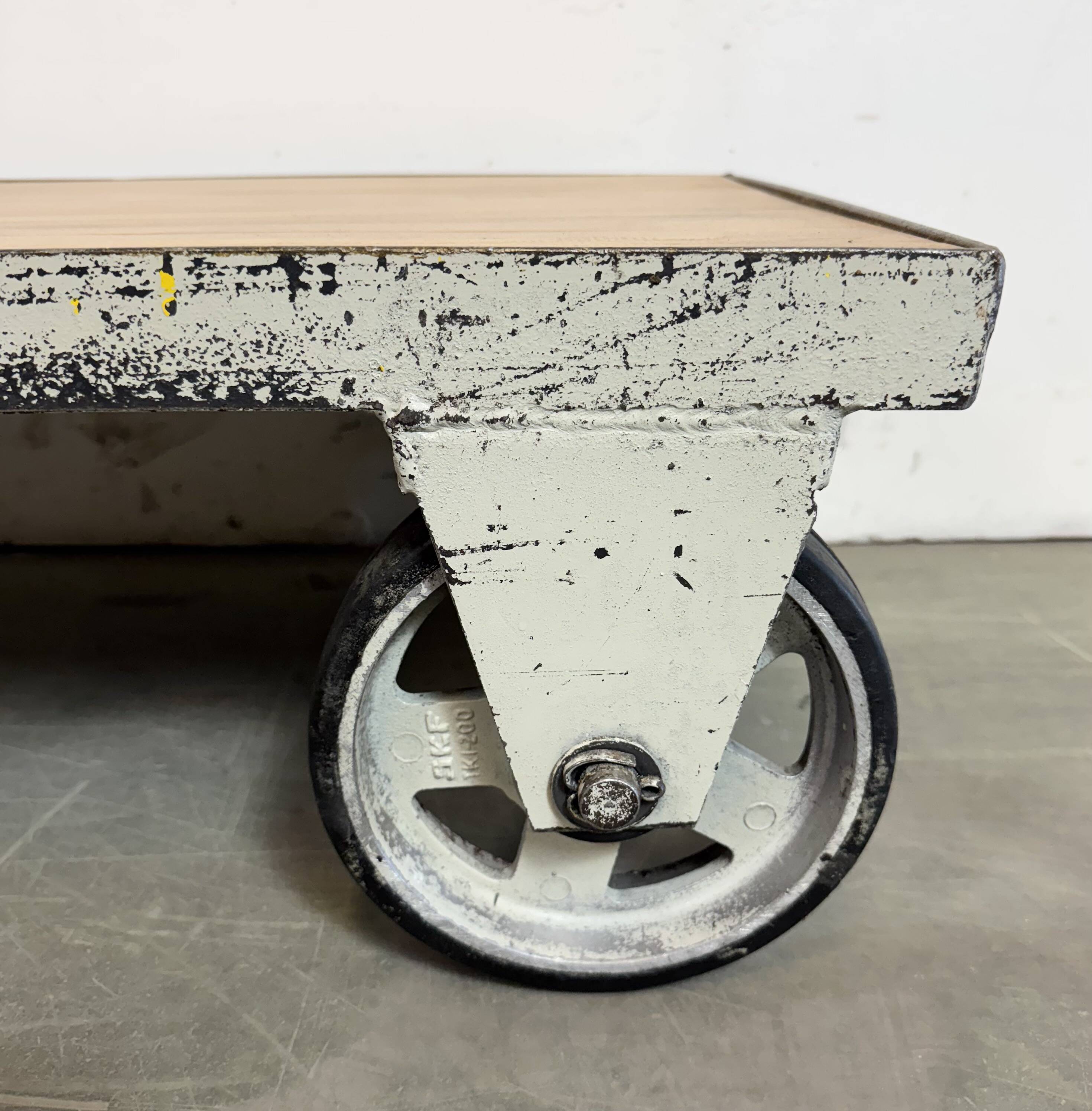 Grey Industrial Coffee Table Cart, 1960s