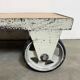 Table basse industrielle grise, années 1960