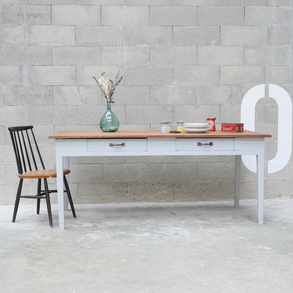 Restored farmhouse table