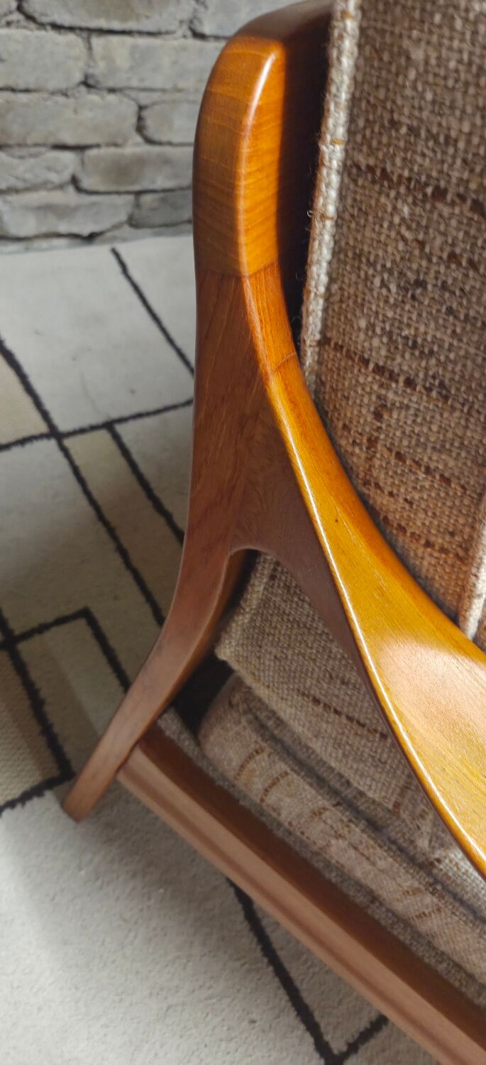 Danish canapé and its 1970s teak armchair
