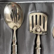 Box set for petits fours silverware Maison Ercuis