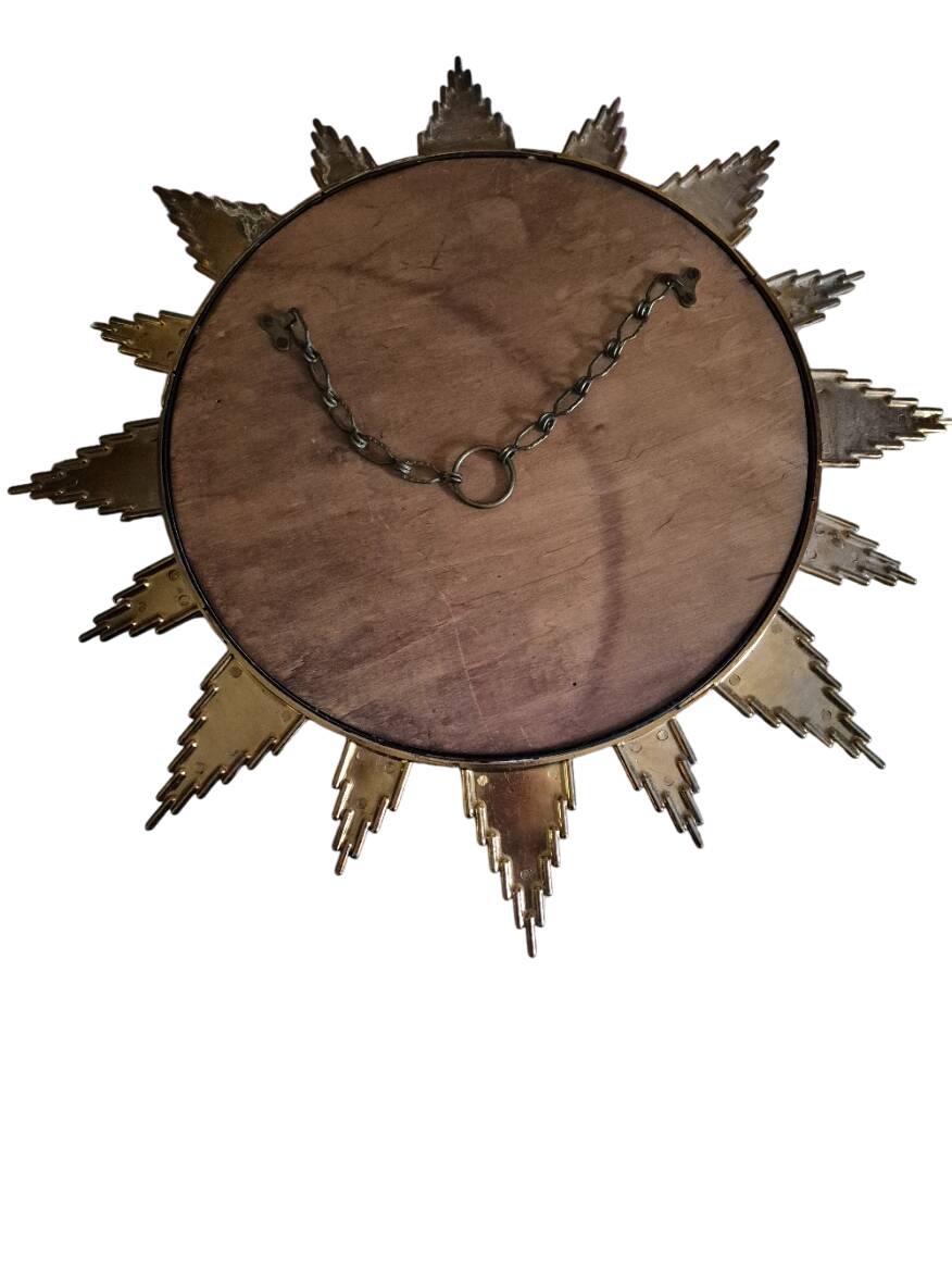Domed sunburst witch mirror 1920/1950
