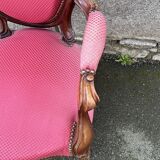 Louis Philippe medallion armchair, vintage, late 19th century, early 20th century.