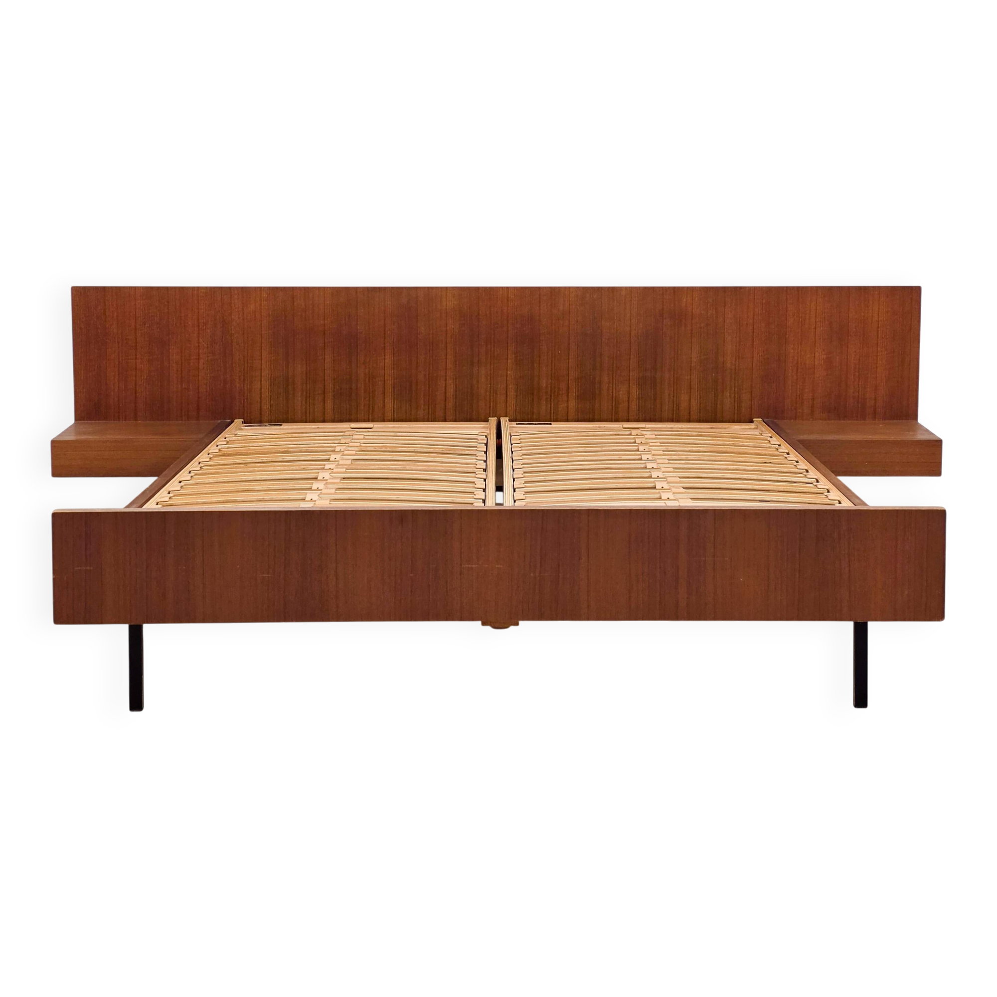 Double bed by Joseph-André Motte for Charron, France, 1950 – Latto base