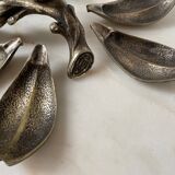 Ashtray flower 1970 silver bronze