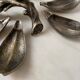 Ashtray flower 1970 silver bronze