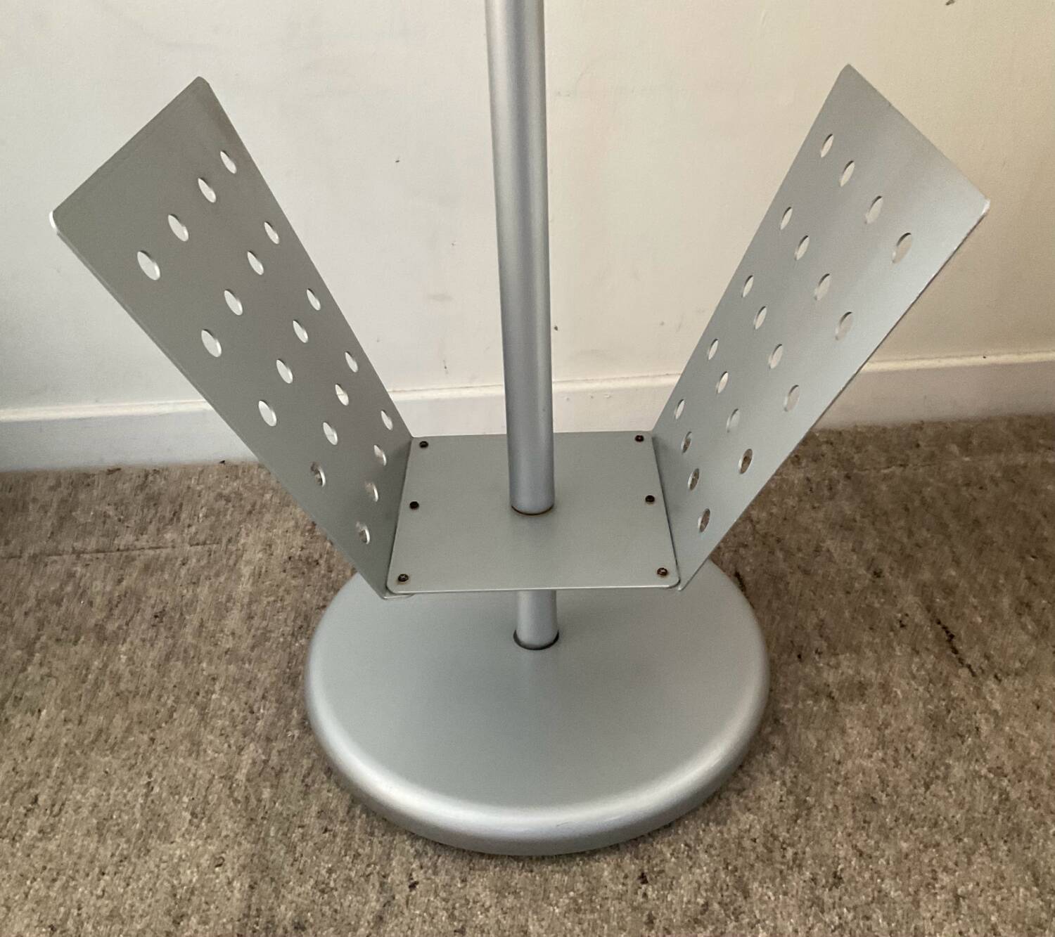 Post-Modern metal side table from the 1980s