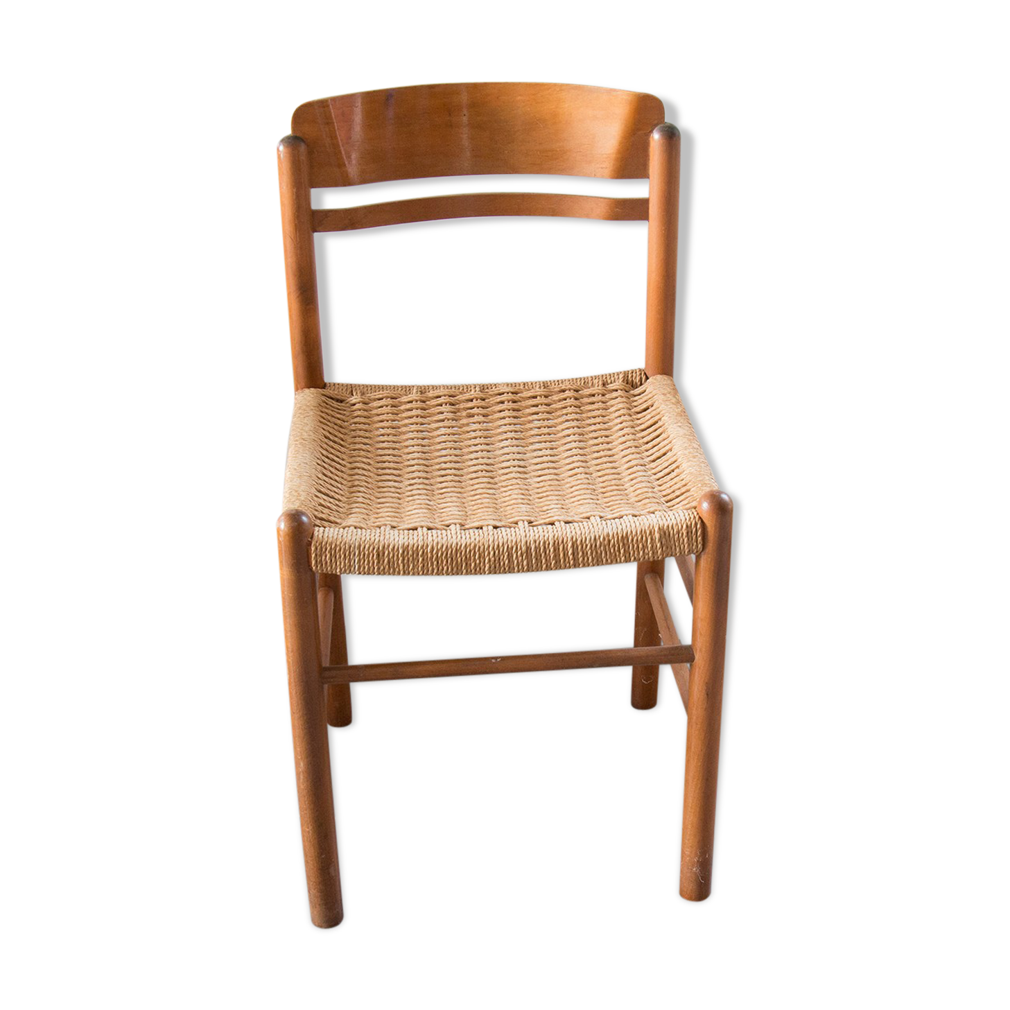 Chair made of wood and rope
