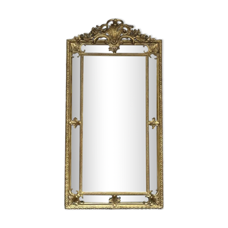 Miroir ancien à pareclose 168,5cm/87cm