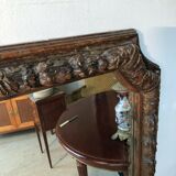 Mirror carved wooden frame late 17th century 137x70 cm