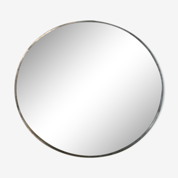 Miroir rond en laiton 28cm