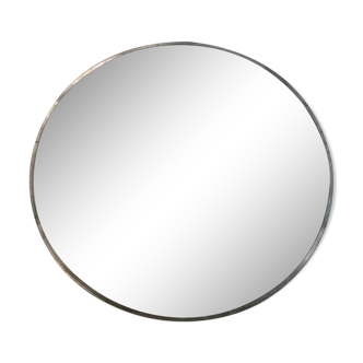 Round brass mirror 28cm