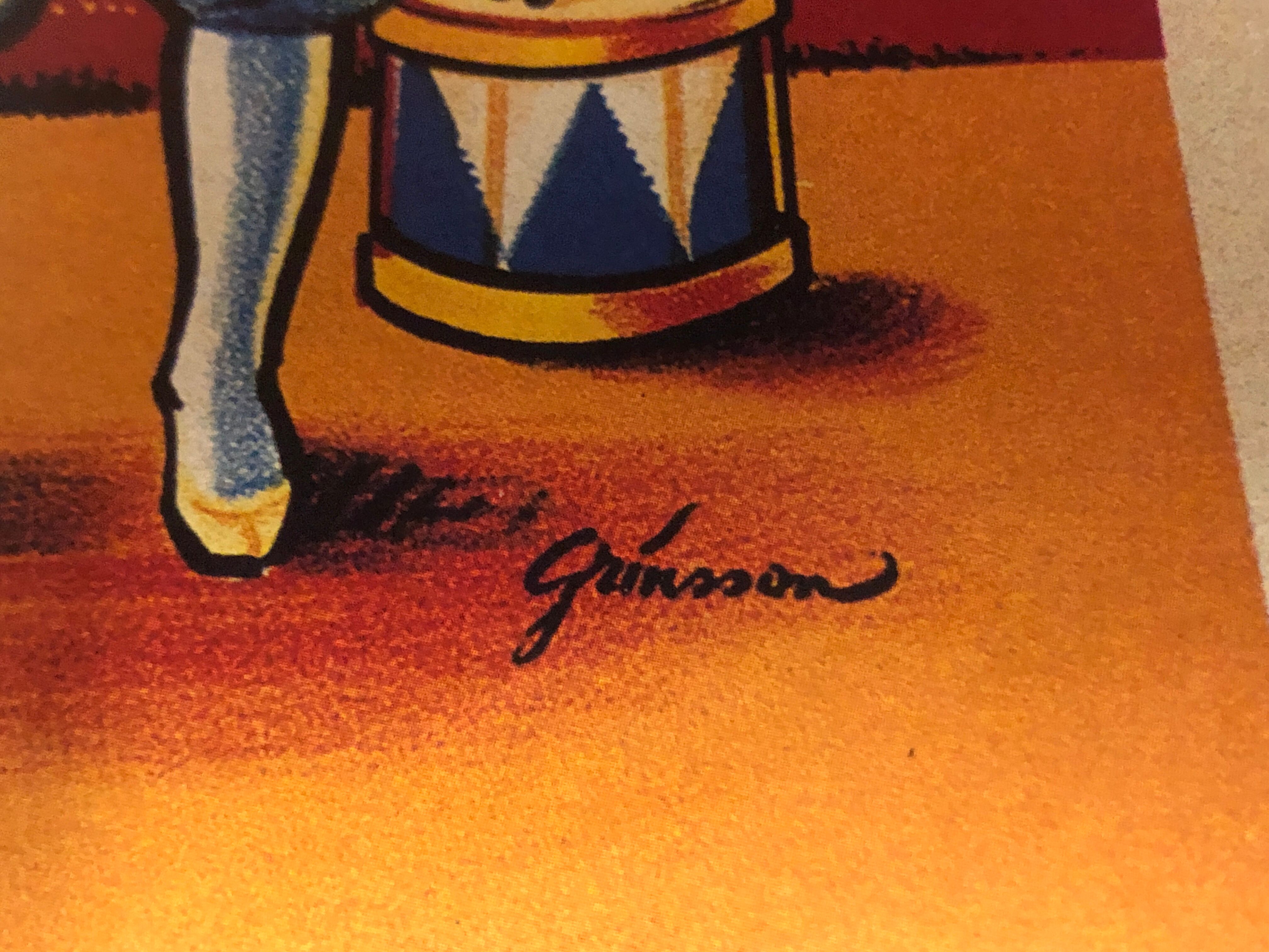 Small old poster cirque pinder ortf the track to the stars