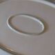 Large thick dish in white porcelain from Paris 19th