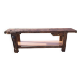 Old Wood Workbench, 1 Drawer and Shelf