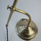 VINTAGE ARTICULATED DESK LAMP IN BRASS AND OPAL GLASS