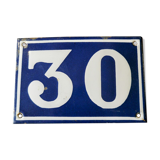 Enamelled street number plate
