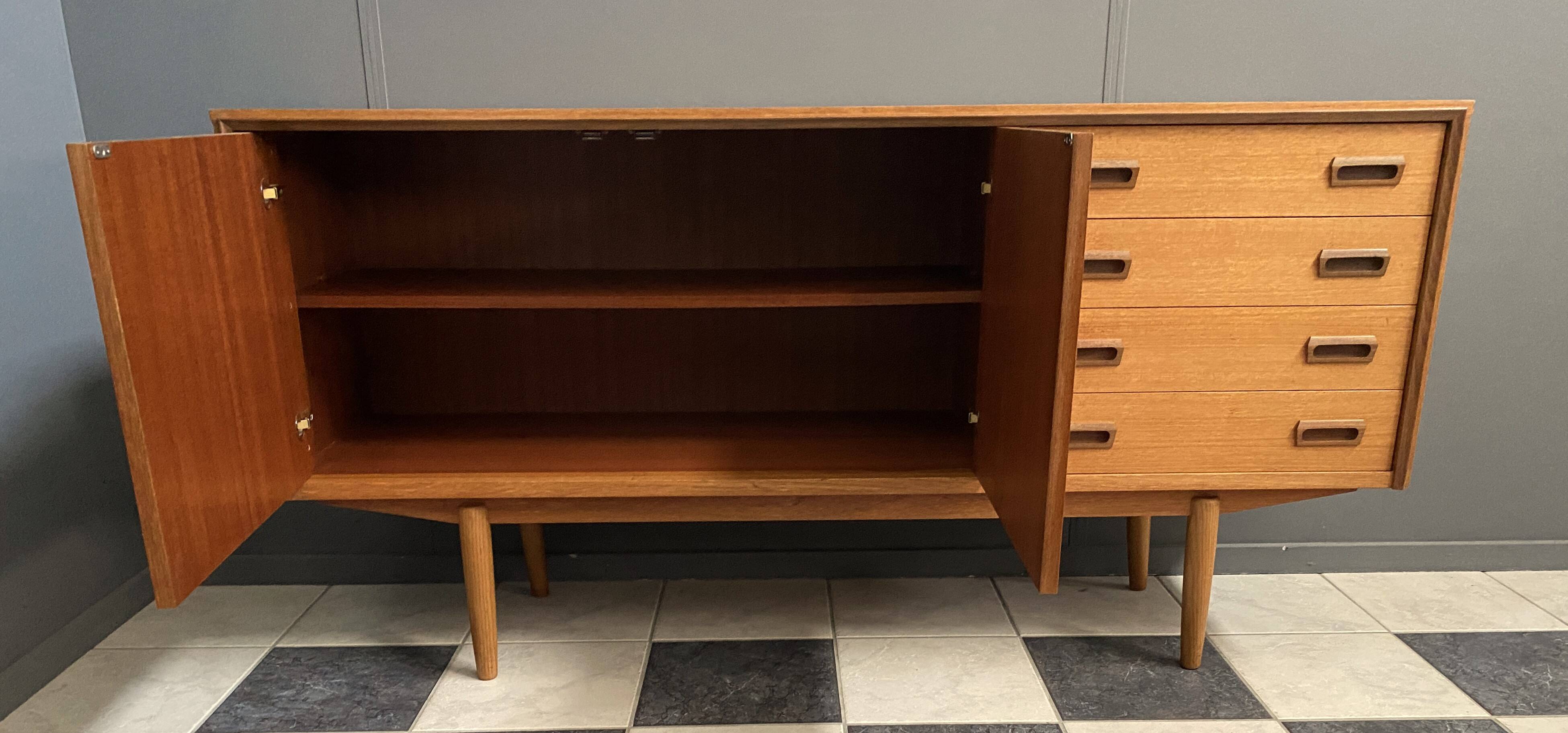 Teak sideboard by Friedrich Waltke, 1960s